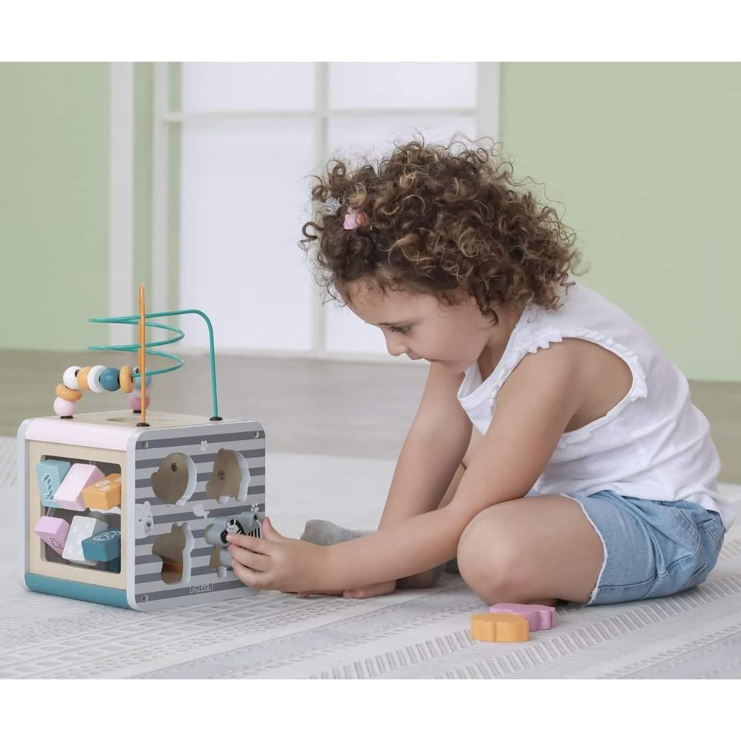 5-in-1 Activity Cube: The Ultimate Hub for Little Explorers - Fun Learning Store