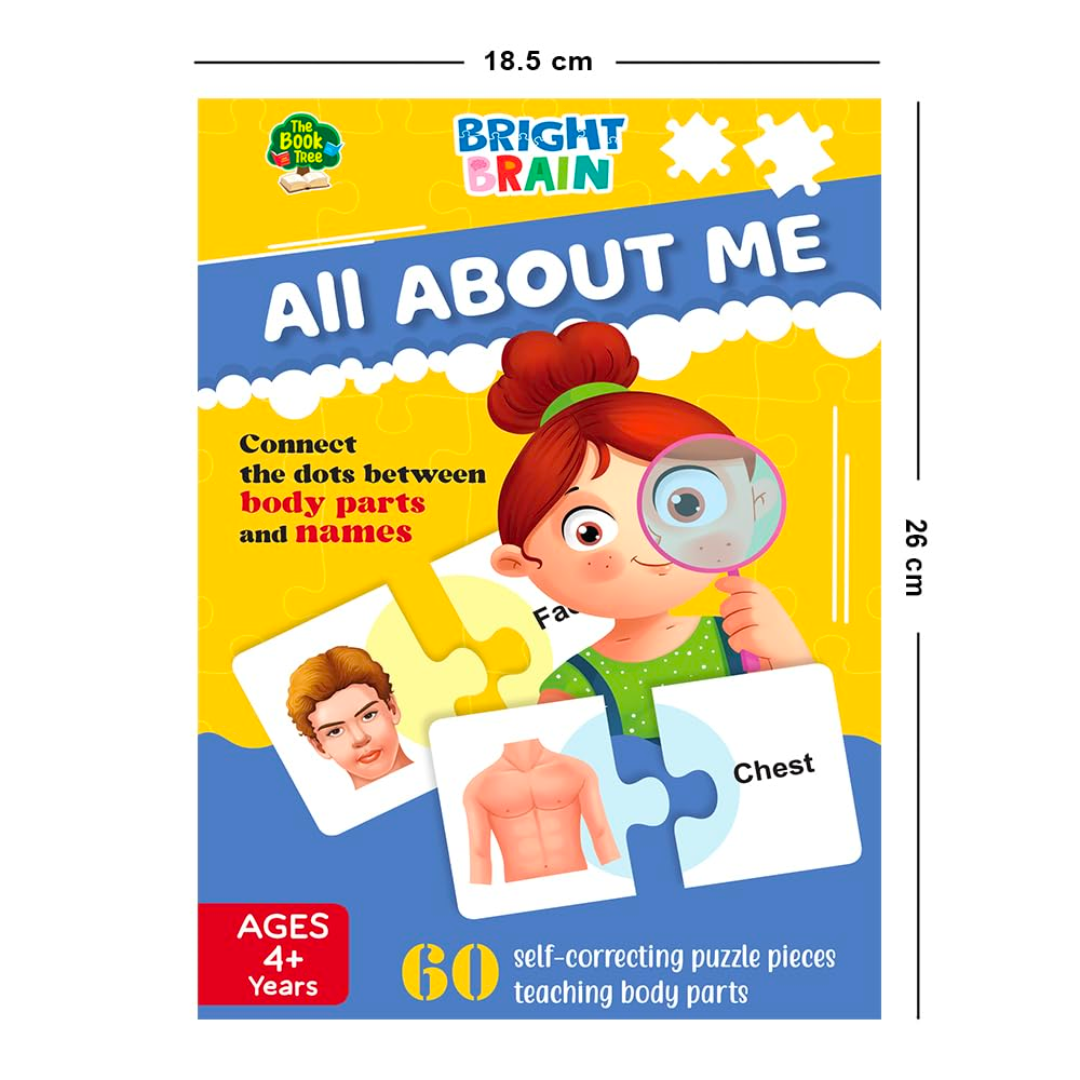 The Book Tree My Body Puzzle – 60 Self Correcting Puzzle Pieces. Early Learning Human Body Parts Puzzle for Kids for Age 4,5,6 Years Old,Educational Toys and Games