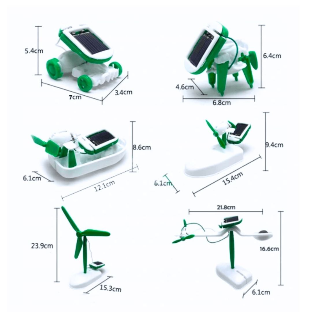 6 in 1 Solar Energy Robots DIY Kit - STEM Educational Set - Fun Learning Store