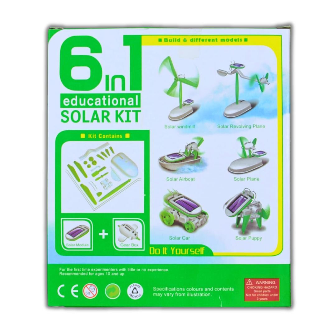 6 in 1 Solar Energy Robots DIY Kit - STEM Educational Set - Fun Learning Store