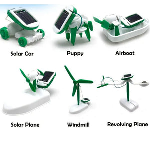 6 in 1 Solar Energy Robots DIY Kit - STEM Educational Set - Fun Learning Store