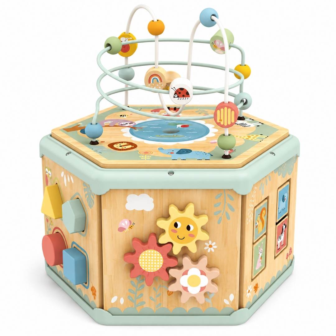 7 In 1 Activity Cube – The All In One Hub For Endless Discovery - Fun Learning Store