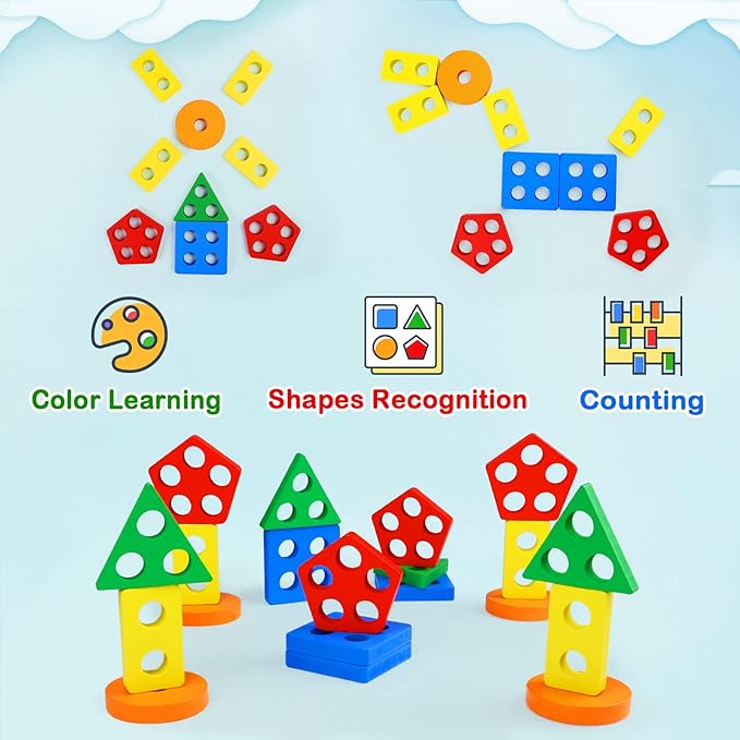 Five Column Shape Matching Toy
