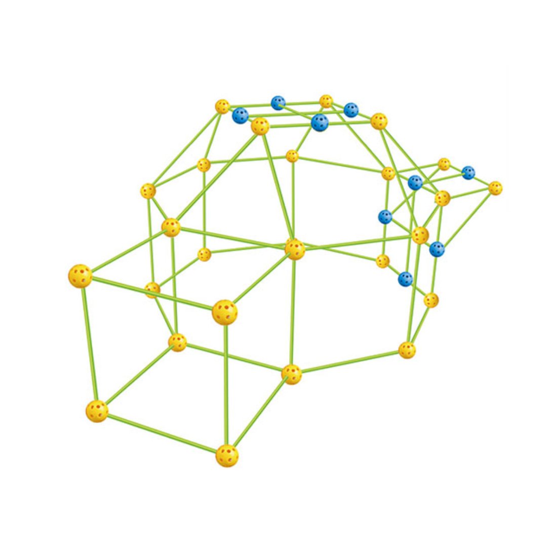 87 Pieces Build Your Own Den Set Kit - Present Children DIY Tent Fun Game Gift Kid Toys - Fun Learning Store