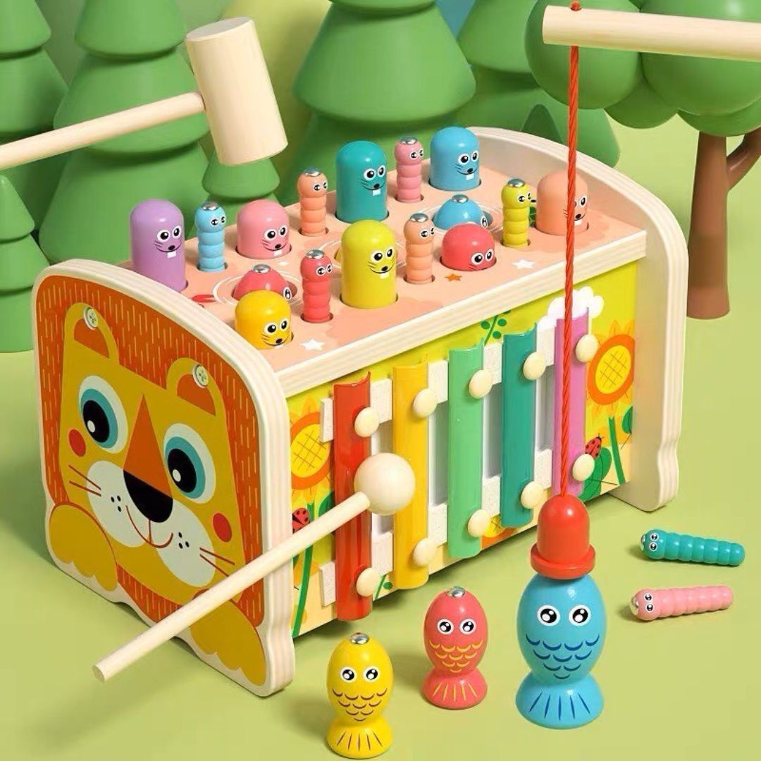 Wooden Hammering and Pounding Toy with Xylophone