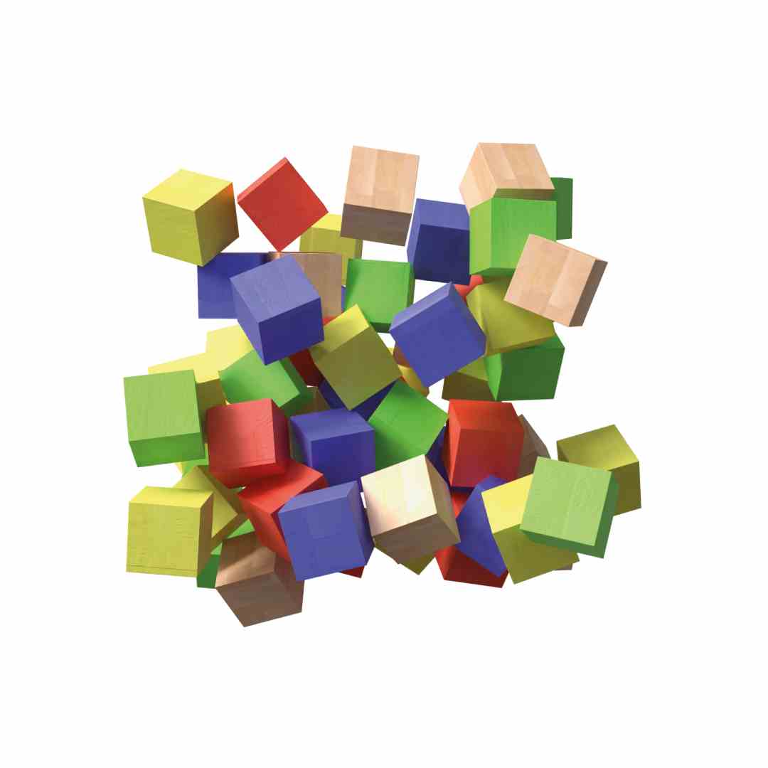 Wooden Cube Blocks Box Game - Educational Fun for Kids