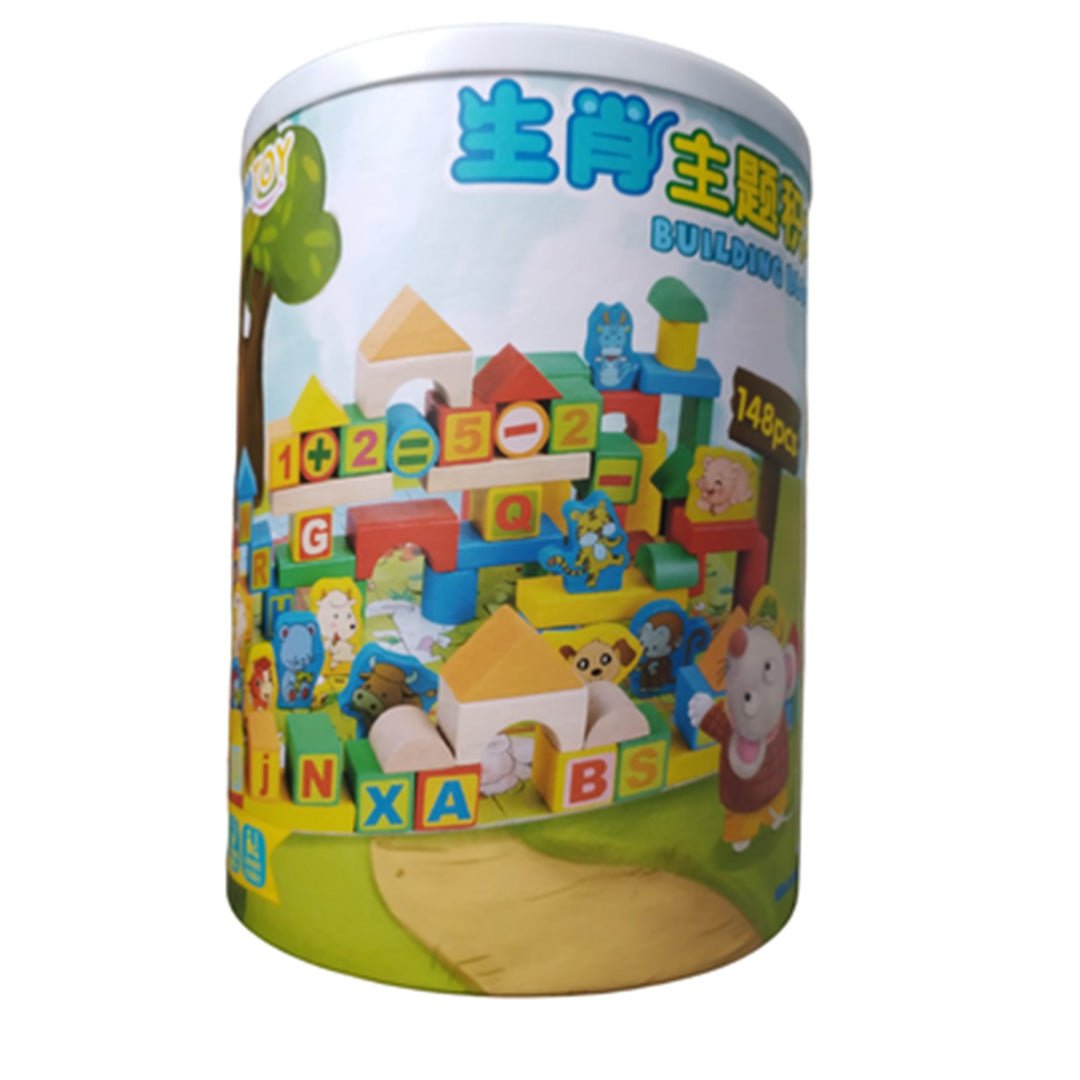 ABC 123 Wooden Blocks Set (148 pcs) – Creative Educational Toy for Kids - Fun Learning Store