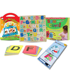 ABC Adventure Kit – 4 - in - 1 English Alphabet Learning Fun for Kids ✏️🧩🔤🎨 - Fun Learning Store