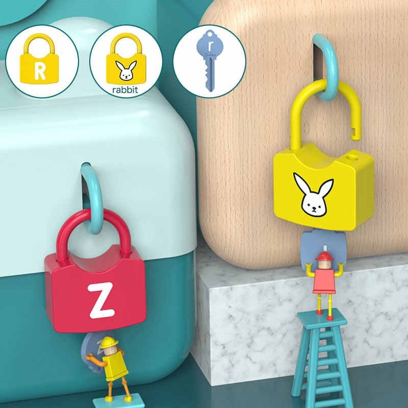 ABC Learning Lock Educational Letter Combination 52 pcs – Fun Learning ...