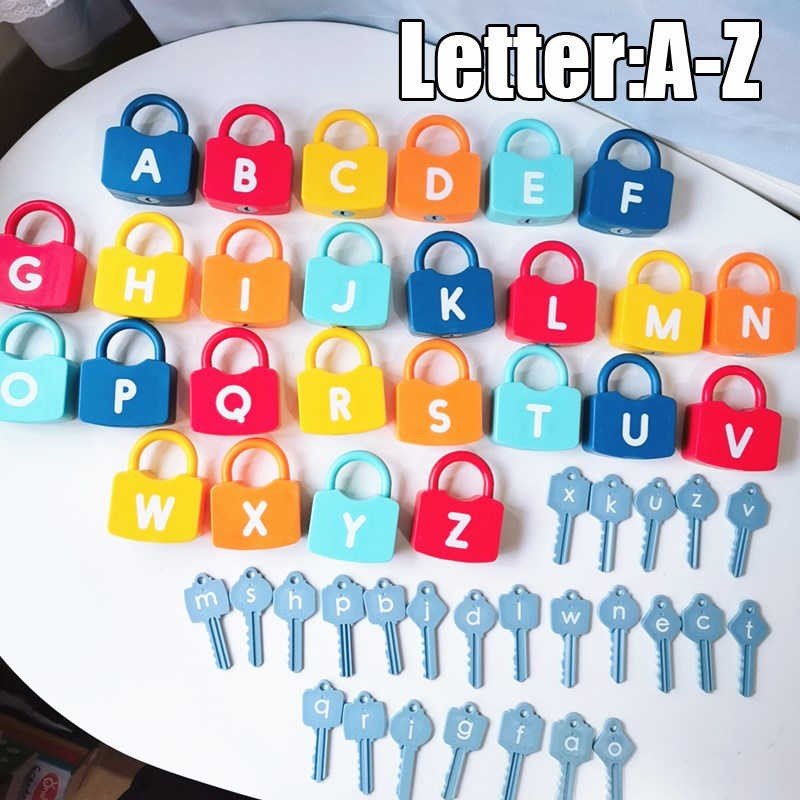 ABC Learning Lock Educational Letter Combination 52 pcs - Fun Learning Store