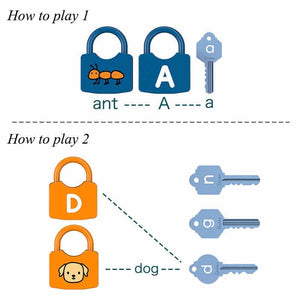 ABC Learning Lock Educational Letter Combination 52 pcs - Fun Learning Store