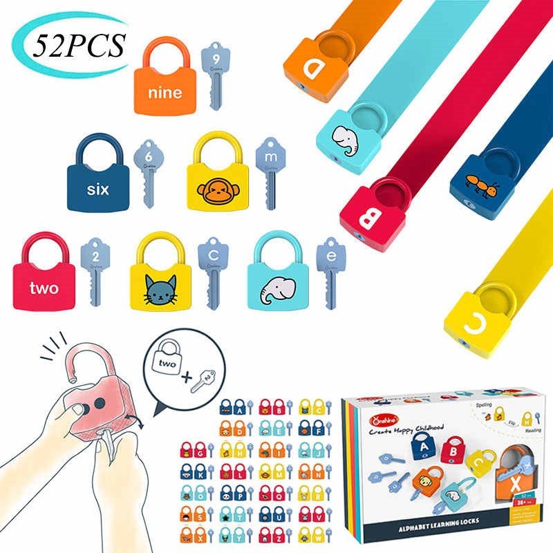 ABC Learning Lock Educational Letter Combination 52 pcs - Fun Learning Store