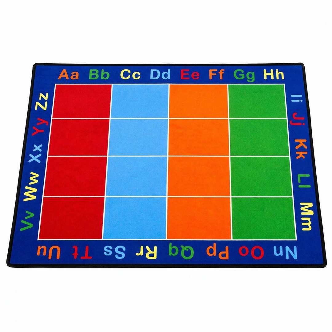 ABC Squares Carpet 180x257cm – Let the Learning Adventures Begin! - Fun Learning Store
