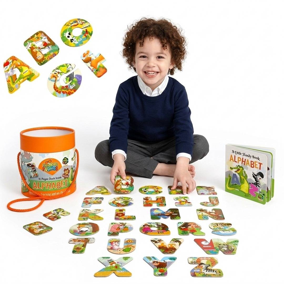 ALPHABETS - EASY PEASY PUZZLE | 52 - Piece Educational Puzzle for Kids 🧩 - Fun Learning Store
