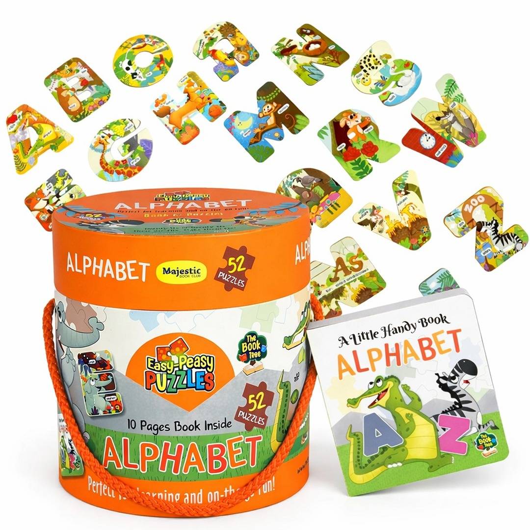 ALPHABETS - EASY PEASY PUZZLE | 52 - Piece Educational Puzzle for Kids 🧩 - Fun Learning Store
