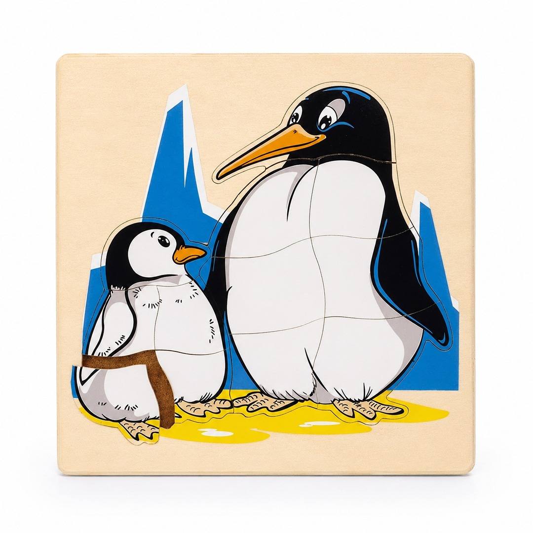 Animal & Baby Puzzle - Penguin: A Waddle Into Learning! - Fun Learning Store