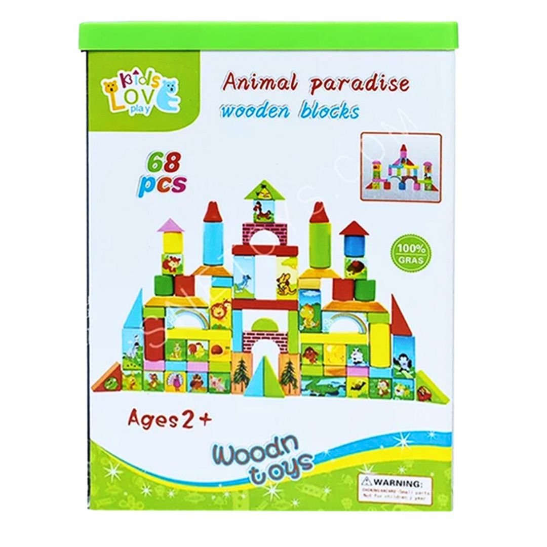 Animal Paradise - Wooden Blocks Toy for Kids - Fun Learning Store