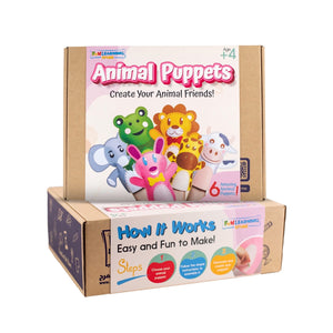 Animal Puppets DIY Kit - Create Your Animal Friends! - Fun Learning Store