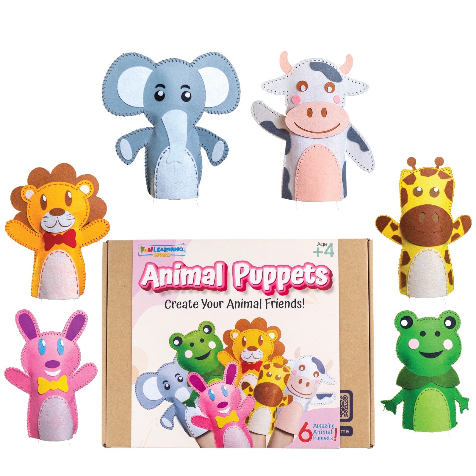 Animal Puppets DIY Kit - Create Your Animal Friends! - Fun Learning Store