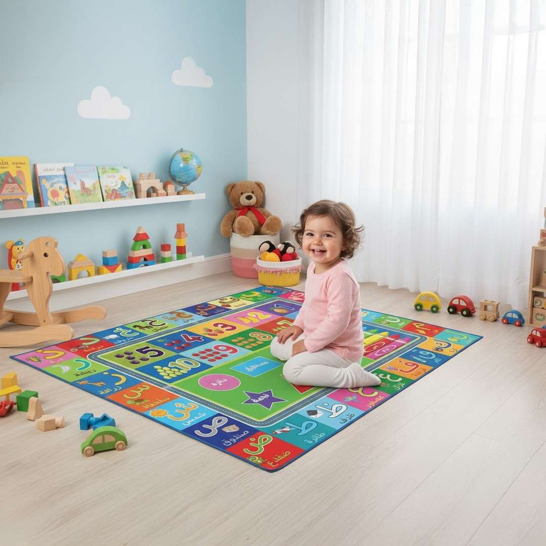 Arabic Letters Rug Arabic Alphabet Educational Rug – Fun, Colorful & Perfect for Every Ho ...
