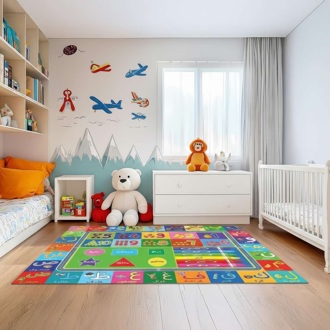 Arabic Alphabet Educational Rug – Fun, Colorful & Perfect for Every Home! - Fun Learning Store