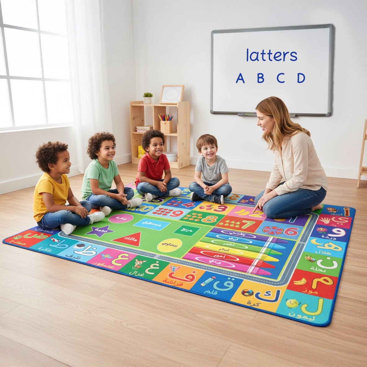 Arabic Alphabet Educational Rug – Fun, Colorful & Perfect for Every Home! - Fun Learning Store