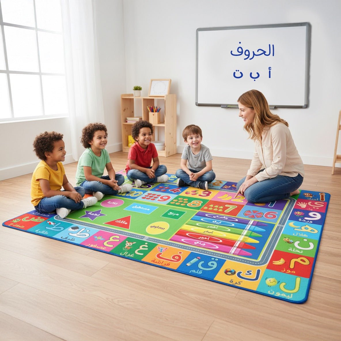 Arabic Alphabet Educational Rug – Fun, Colorful & Perfect for Every Home! - Fun Learning Store