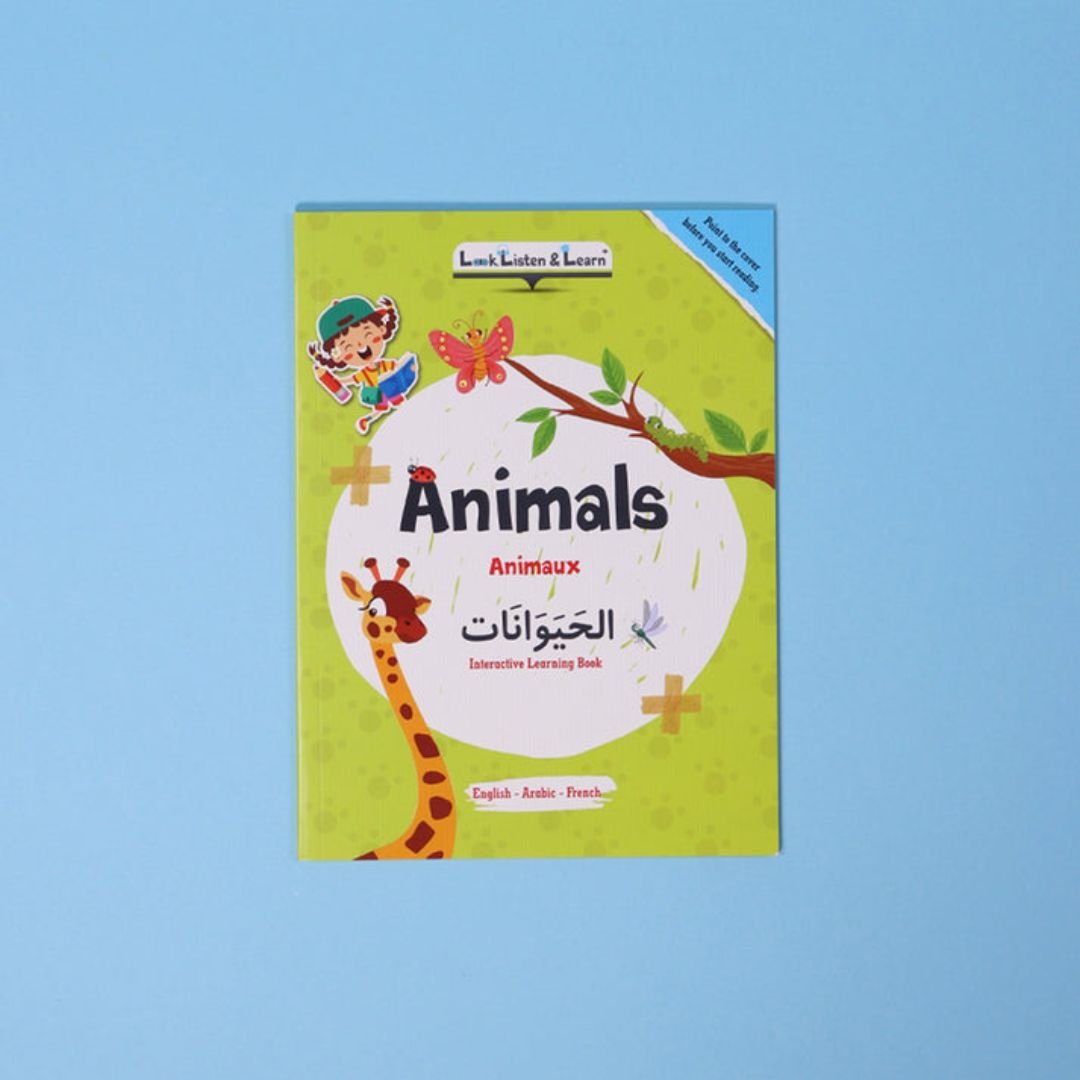 Arabic, English and French Language Learning Bag for Kids | 21 Books + Talking pen - Fun Learning Store