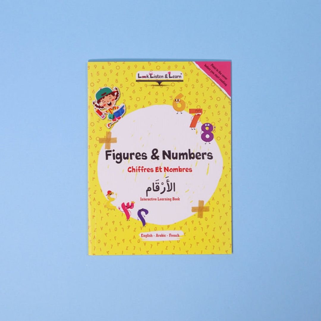 Arabic, English and French Language Learning Bag for Kids | 21 Books + Talking pen - Fun Learning Store