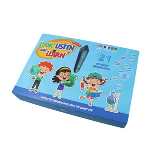 Arabic, English and French Language Learning Bag for Kids | 21 Books + Talking pen - Fun Learning Store