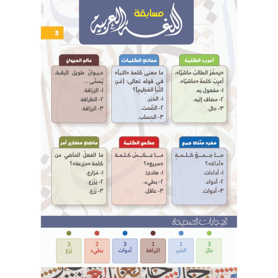 Arabic Language Competition - Fun Learning Store