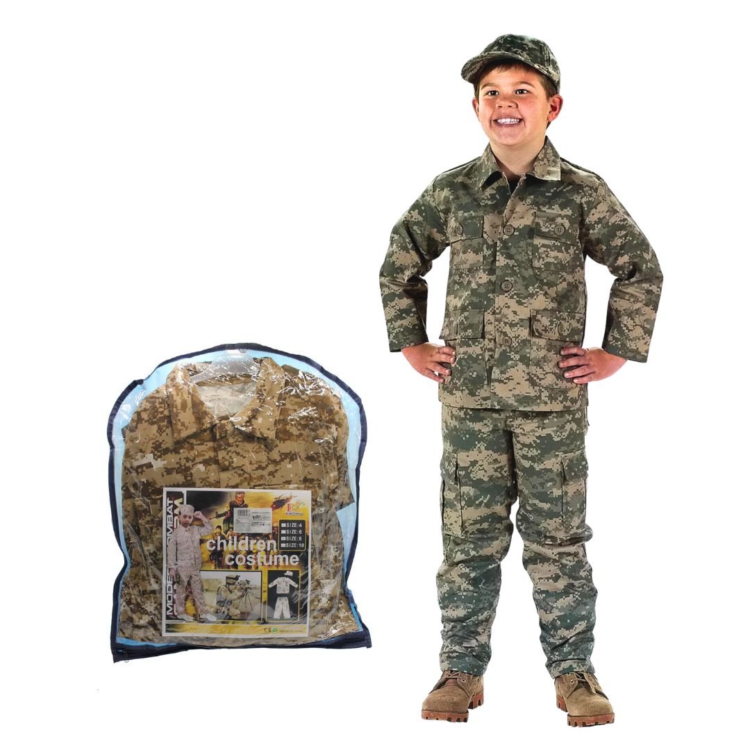 Army Custome for Kids - Pretend Play Toys - Fun Learning Store