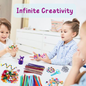 Art & Craft Activity Kit for Kids | 650+ Craft Pieces - Fun Learning Store
