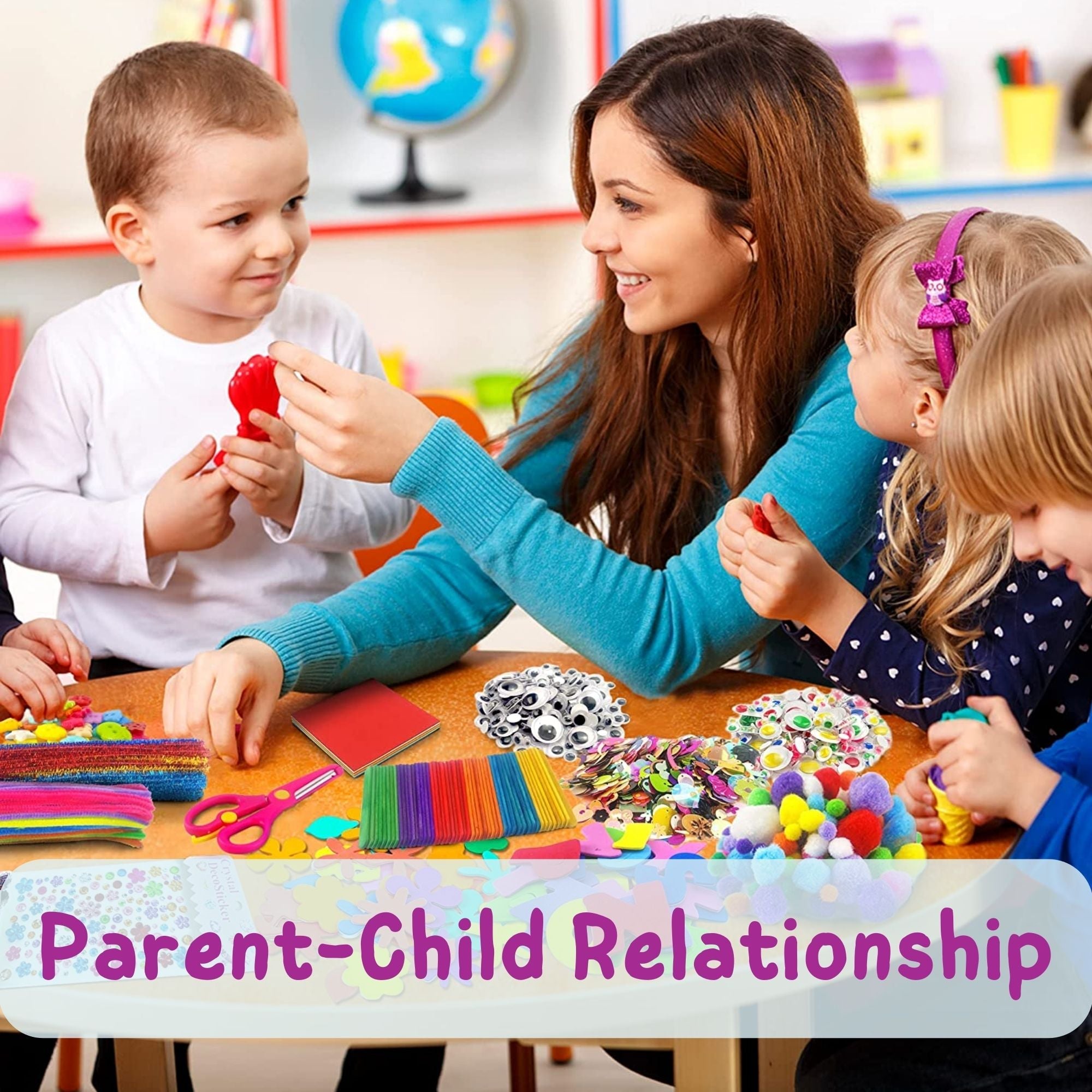 Art & Craft Activity Kit for Kids | 650+ Craft Pieces - Fun Learning Store