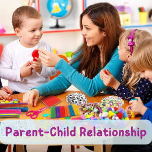 Art & Craft Activity Kit for Kids | 650+ Craft Pieces - Fun Learning Store