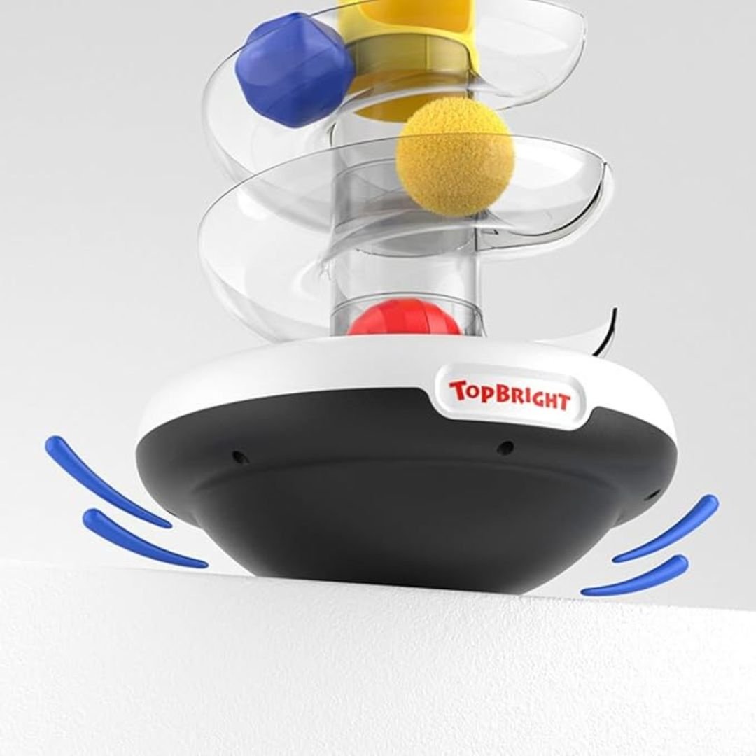 Ball Spinning Ramp Toy Mini Tower – Educational Toy for Toddlers with Colorful Rolling Balls - Fun Learning Store