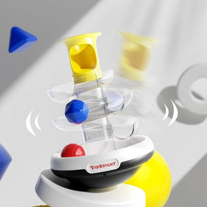 Ball Spinning Ramp Toy Mini Tower – Educational Toy for Toddlers with Colorful Rolling Balls - Fun Learning Store