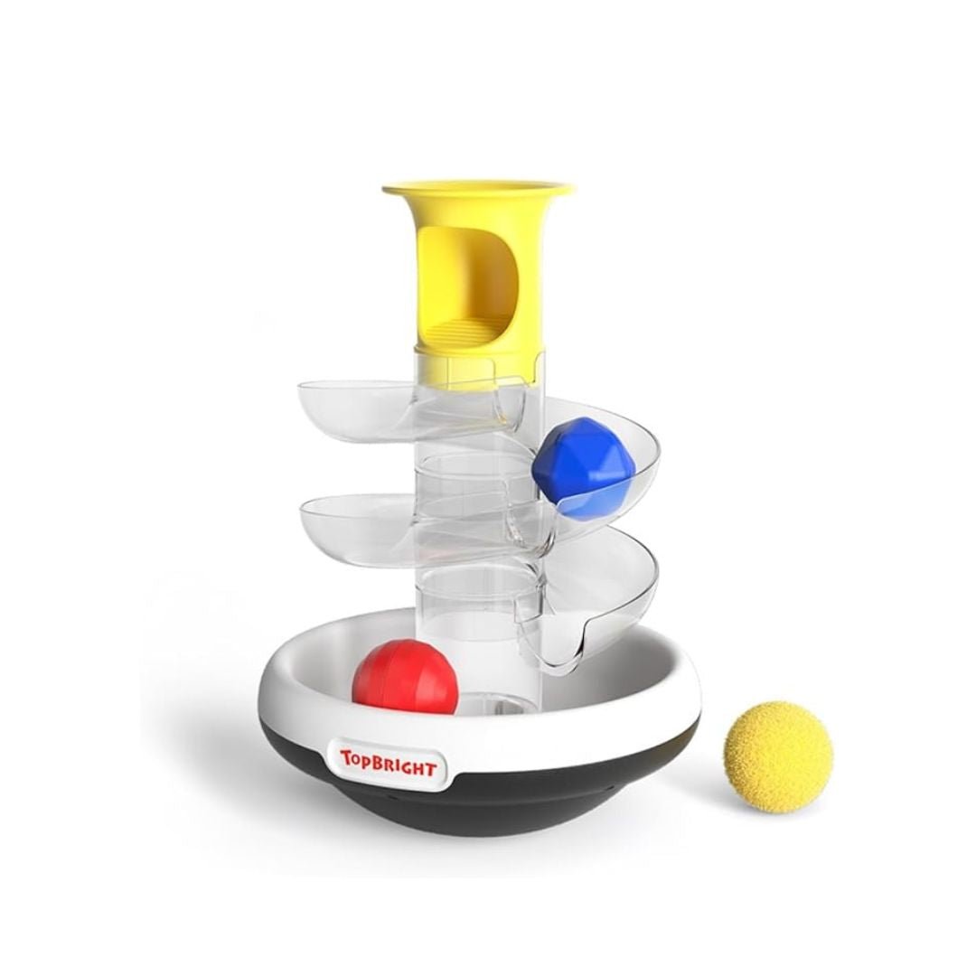 Ball Spinning Ramp Toy Mini Tower – Educational Toy for Toddlers with Colorful Rolling Balls - Fun Learning Store