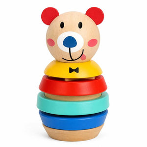 Bear Shape Tower | Colorful Stacking Montessori Toy for Toddlers - 6m+ - Fun Learning Store