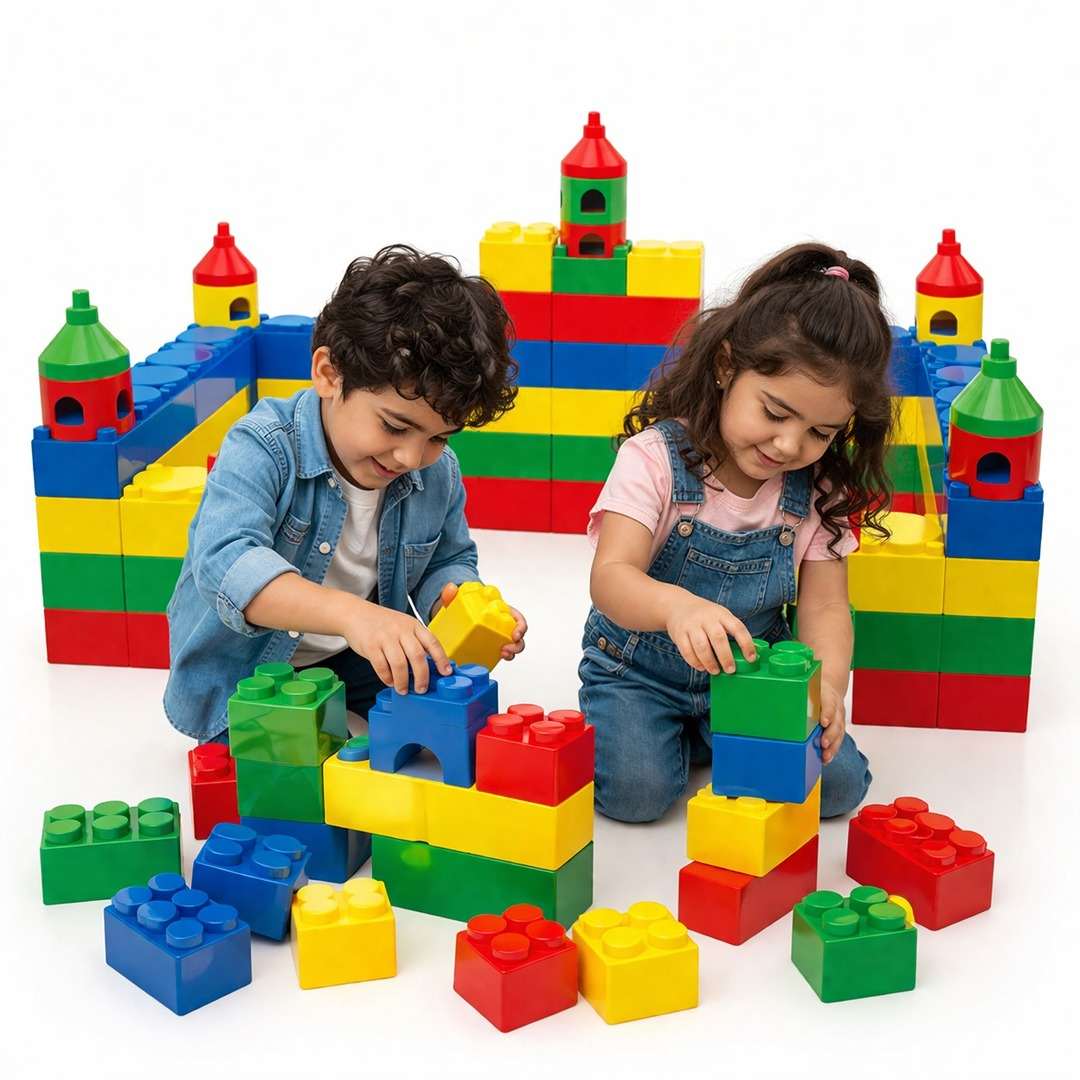 Big Puzzle Blockers - Set of 98 Pcs: The Ultimate Giant Building Adventure for Small Creators! - Fun Learning Store