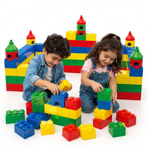 Big Puzzle Blockers - Set of 98 Pcs: The Ultimate Giant Building Adventure for Small Creators! - Fun Learning Store