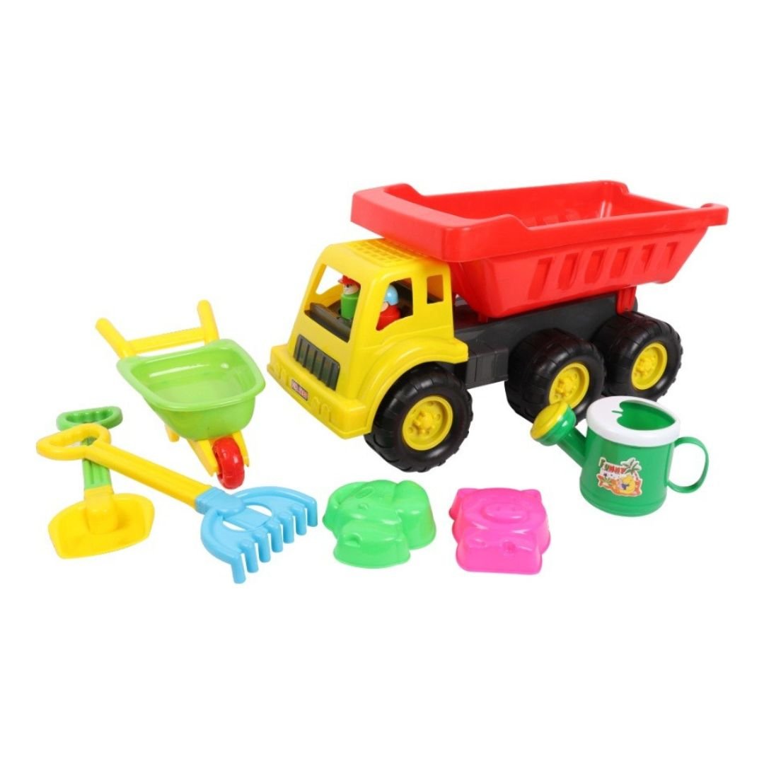 Big Sand Play Set – 7 - Piece Outdoor Toy Kit for Creative Kids - Fun Learning Store