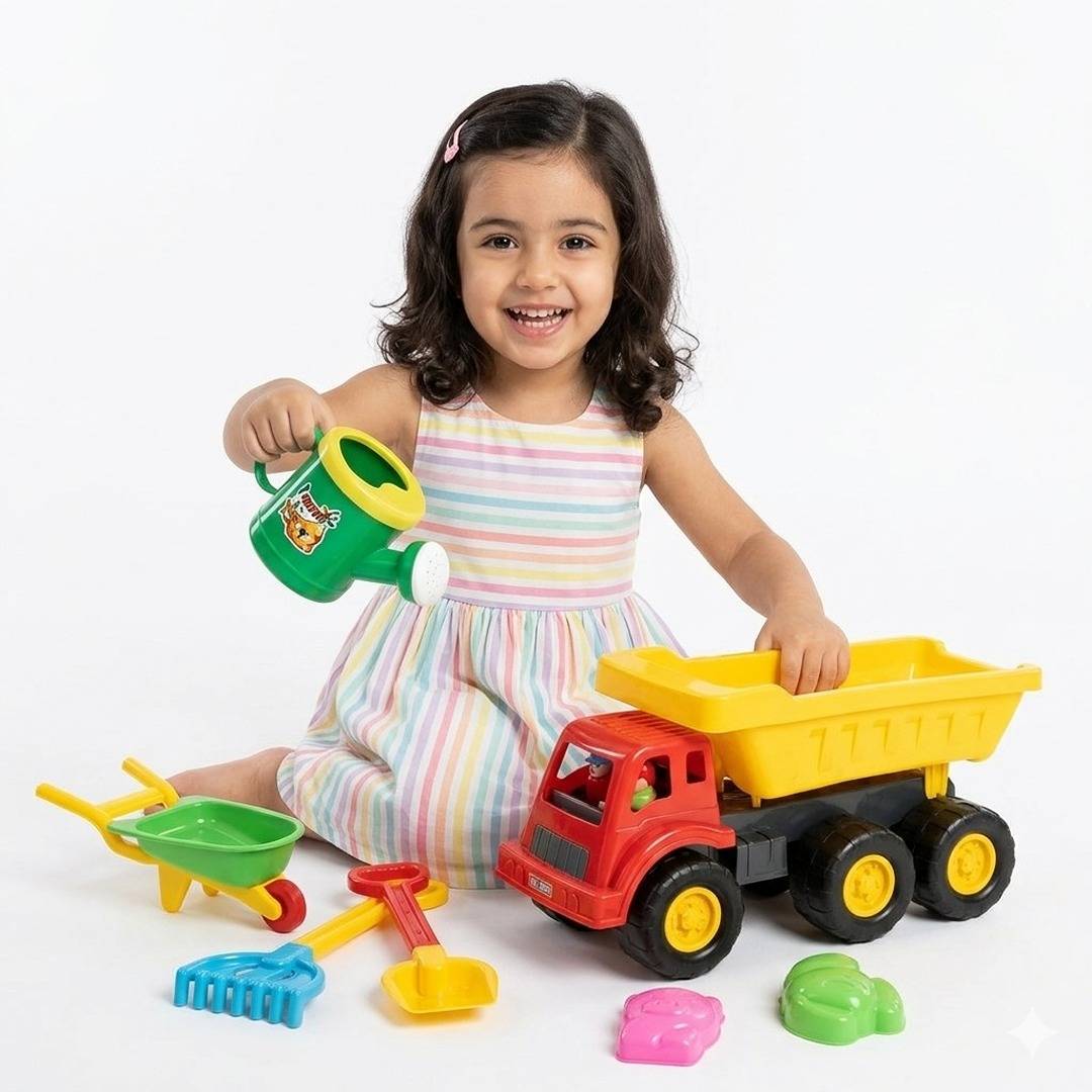 Big Sand Play Set – 7 - Piece Outdoor Toy Kit for Creative Kids - Fun Learning Store