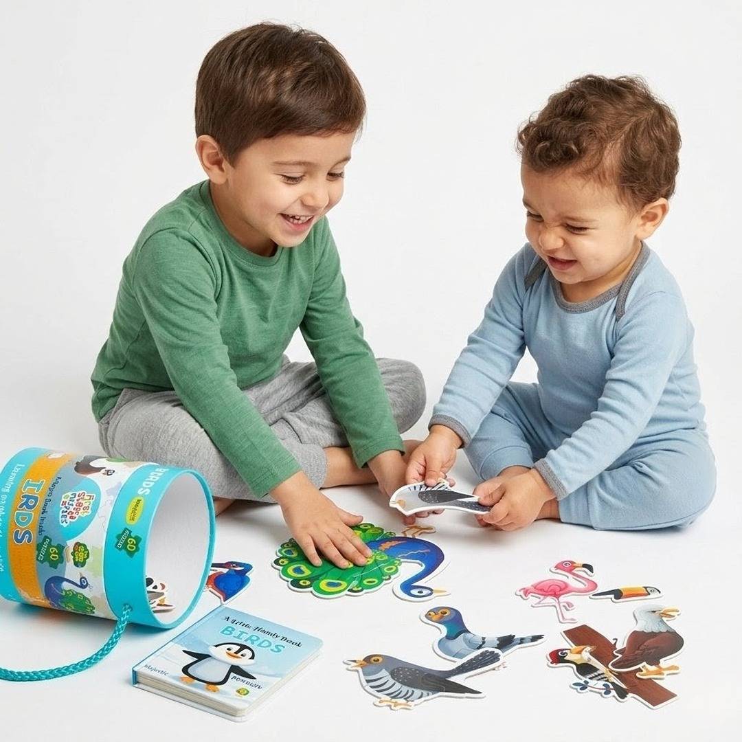 BIRDS | FIRST STEP PUZZLE – Fun & Educational Bird Puzzle with Storybook 🐦🧩 - Fun Learning Store