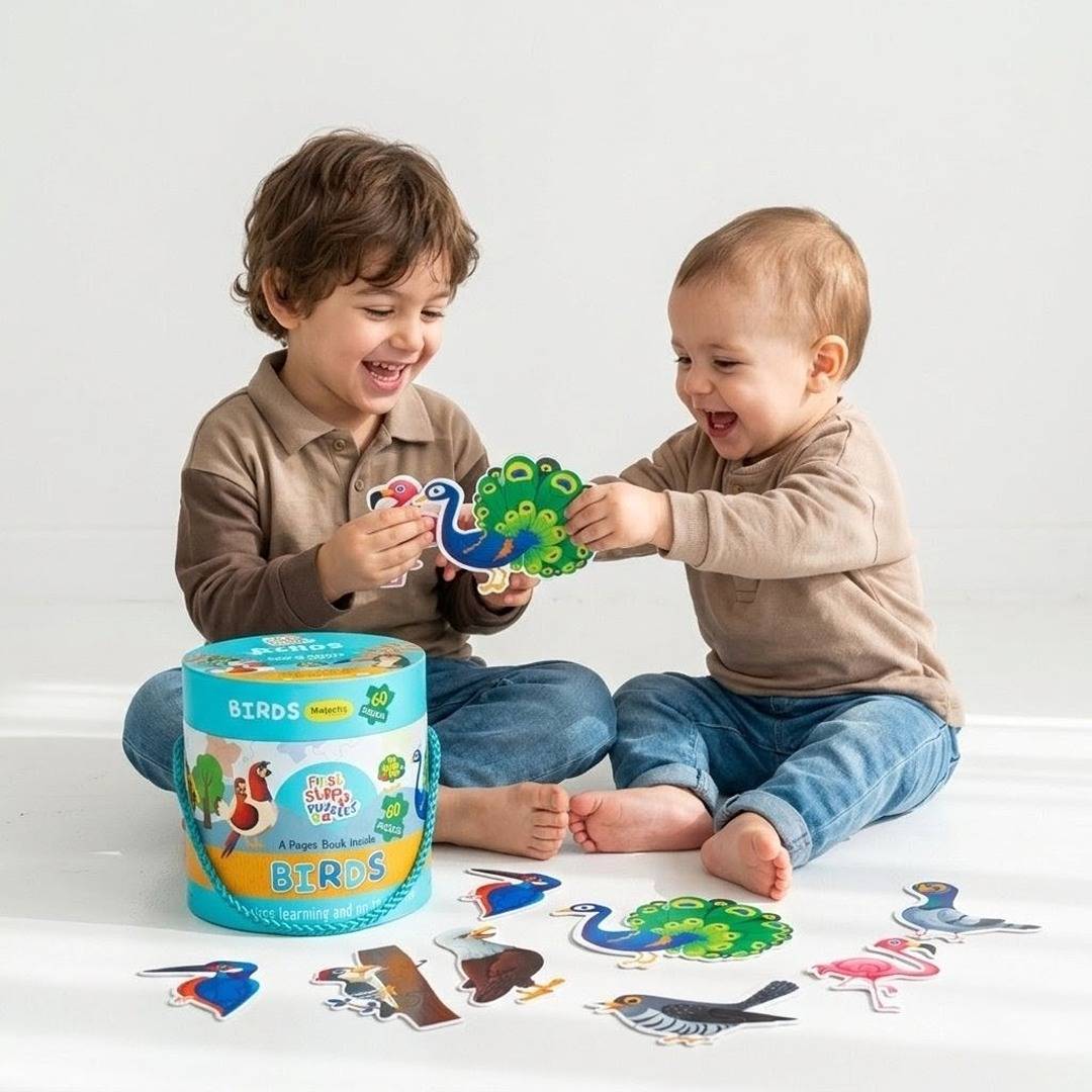 BIRDS | FIRST STEP PUZZLE – Fun & Educational Bird Puzzle with Storybook 🐦🧩 - Fun Learning Store