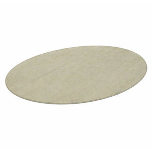Biscuit Beige Oval Rug 198x287 cm – Warmth and Versatility for Every Space! - Fun Learning Store