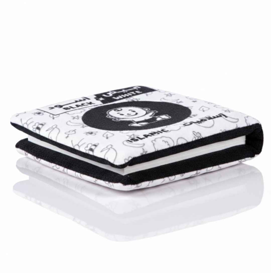 Black and White Soft Cloth Baby Book – Islamic Learning for Little Hands - Fun Learning Store