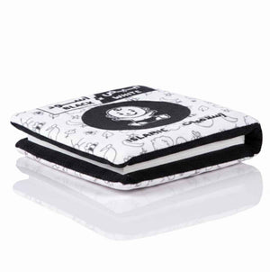 Black and White Soft Cloth Baby Book – Islamic Learning for Little Hands - Fun Learning Store