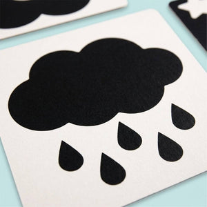 Black & White Baby Vision Trigger Cards - Enhance Early Visual Development - Fun Learning Store