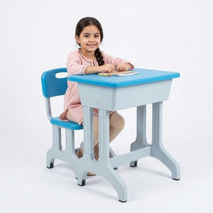 Blue Student Study Table: The Vibrant Space for Focused Learning - Fun Learning Store
